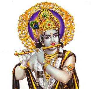 Beautiful lod Krishna HD Wallpaper on Art Paper Fine Art Print