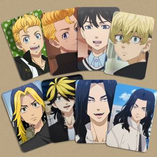 Tokyo Revengers Anime Members Photo cards ( Set of 14 + 2 Freebies ) Photographic Paper