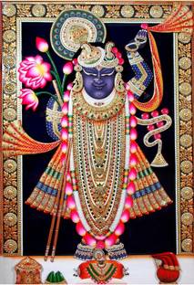 Poster Shrinathji Photo sl-13754 (LARGE Poster, 36x24 Inches, Banner Media, Multicolor) Fine Art Print