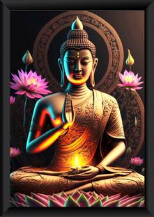 BEAUTIFUL LORD BUDDHA PHOTO FRAME Photographic Paper