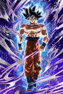REDCLOUD Goku ultra instinct wall poster for room for Dragon ball Z fan 53 Paper Print