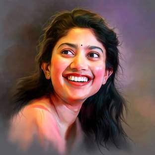 Self Adhesive UV Coated High Resolution Vinyl Print- Sai Pallavi Poster – P526 Fine Art Print