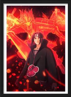 Itachi Uchiha | Naruto Shippuden Characters Vector Art Framed Posters Paper Print