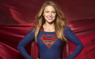 TV Show Supergirl Melissa Benoist ON FINE ART PAPER HD QUALITY WALLPAPER POSTER Fine Art Print