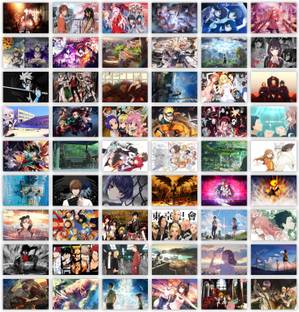 Pack of 54 Anime Aesthetic Wall Collage Kit Posters | Posters for Wall Decoration | Wall Art For Bedroom, Office, Living room, Dorm room Photographic Paper