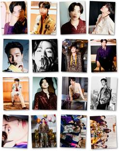 BTS Photocards Pack Of 16 (14 Individual & 2 Group) | BTS All Member Photocard Pack | For BTS ARMY | BTS Merch | FOR GIFTING / FOR BIRTHDAY Photographic Paper