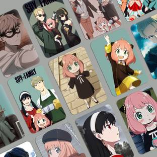 Spy X Family Anime Photocards ( Set of 12 + 4 Freebies ) Paper Print