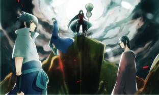 naruto sasuke madara uchiha clan itachi obito Wall Poster Print on Art Paper 13x19 Inches Paper Print
