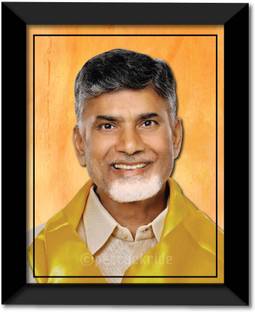 N. Chandrababu Naidu I Chandrababu Naidu I Telugu Desam Party I TDP I Wall Frame Fine Art Print
