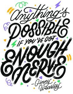 Harry Potter Ginny Weasley Motivational Inspirational Quote Wall Poster A3 Size Photographic Paper