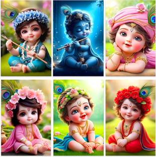 Cute Baby krishna poster for Pregnant Women Photographic Paper
