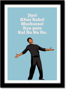 Kal Ho na Ho Movie Shahrukh Khan Pop Art Framed Poster For Room Office Home Decor Wall Painting Wallpaper Gift Item Paper Print