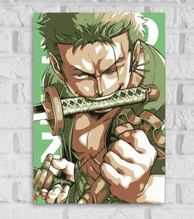 Roronoa Zoro One Piece Anime Series Poster for Room & Office Paper Print