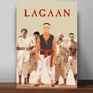 Lagaan movie Poster for Room (Matte paper 300 GSM, 13 X 19 Inches, Multi-coloured, Lata Mangeshkar) Paper Print