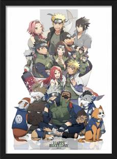 Naruto Shippuden All Characters | Naruto Frames & Posters | Anime Paper Print