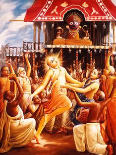 Self Adhesive UV Coated High Resolution Vinyl Print- Chaitanya Mahaprabhu Poster – P554 Fine Art Print