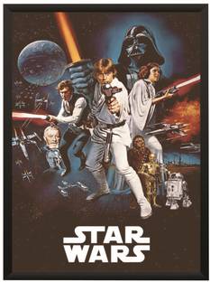 Star Wars Movie Wall Poster With Frame A3 Size Photographic Paper