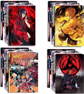 20pcs Anime Characters Naruto Poster with Double Sided Tape for Wall Decor-A2 Paper Print