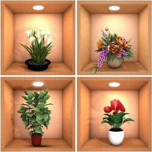 Set of 4 pcs 3D wall sticker for room decor 3D Poster