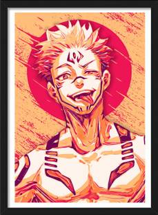 Sukuna x Yuji itadori | Jujutsu Kaisen Anime Framed Poster Paper Print