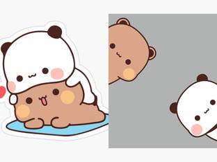 DUDU BUBU HD POSTER FOR CUTE BABY 12X18 INCH (2 POSTERS) Paper Print