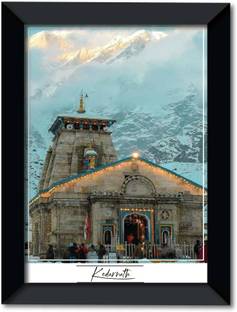 Kedarnath Temple I Kedarnath I Wall Frame A4 Fine Art Print