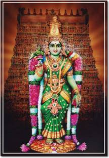 Madurai Meenakshi Amman I Meenakshi I Wall Poster A4 Fine Art Print