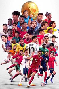 Self Adhesive UV Coated High Resolution Vinyl Print Art Poster of FIFA World Cup 2022 Team Captains – PSF16 Fine Art Print
