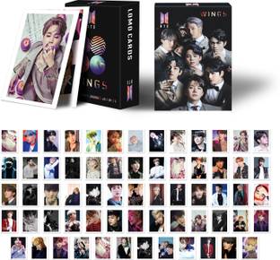 BTS Album Wings Photo Card High Quality Printed & Unique Design Pack Of 64 Card Size- "3.00x4.00"inches Multi-Color And Premium Card Paper Print
