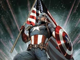 Comics Captain America ON FINE ART PAPER HD QUALITY WALLPAPER POSTER Fine Art Print