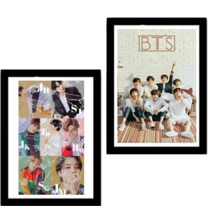 BTS Poster for Room and wall decor, BTS framed poster (Pack of 2) Paper Print