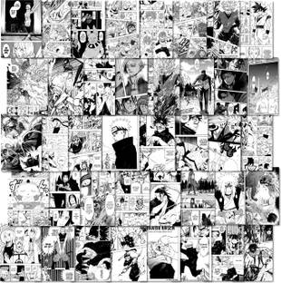 Set of 40 Mix Amine manga style collages Poster for walls 300 GSM thick paper A4 Size (7x10 inch) anime wall posters High-Quality Printed Special Moments Poster Paper Print