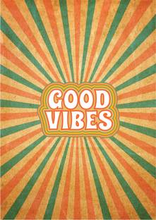 A4 Size Good Vibes Retro Poster for Wall Decoration Paper Print