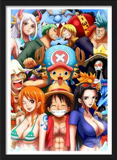 OnePiece All Characters Framed Poster | One Piece Anime Framed Poster Paper Print