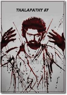 Thalapathy 67 I Vijay I Tamil Cinema Wall Poster A3 Fine Art Print