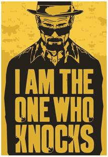 Breaking Bad Walter White I Am The One Who Knocks Quote Wall Poster A3 Size Photographic Paper