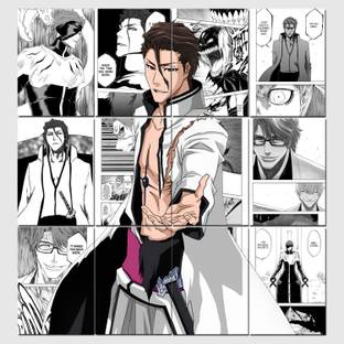 Set of 12 Aizen Sosuke manga kit wall decor 300 GSM hard poster Bleach posters Paper Print (11.7 inch X 8.3 inch) Photographic Paper Photographic Paper (33 inch X 23 inch, Packed) Photographic Paper