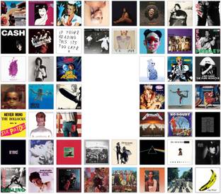 Aesthetic 50 Pcs Music Album Covers | 4 x 4 Inches Square Music Posters | Wall Art For Bedroom, Living Room, Office Photographic Paper
