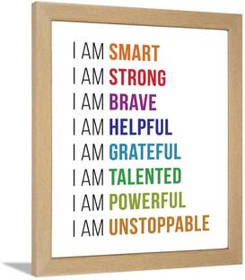 Affirmations Posters – Positive Affirmations Frames - I Am Affirmation Posters - Affirmation Quotes Posters - I am happy - Affirmations Paper Print