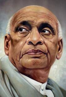Poster Freedom Fighter Sardar Vallabh Bhai Patel Ji Series 1 (Large Print, 36x24 Inches, Banner Media, Multicolor) Fine Art Print
