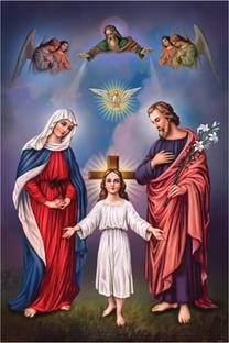 Jesus Poster Big Size Sparkle Coated Self Adhesive Fine Art Print
