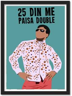 Raju Hera Pheri Akshay Kumar framed Poster for Room & Office(10x13 inch,Framed) Paper Print