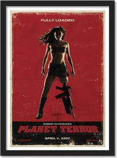 Planet Terror Movie Framed Poster For Room & Office (10 Inch X 13 Inch, Framed) Paper Print