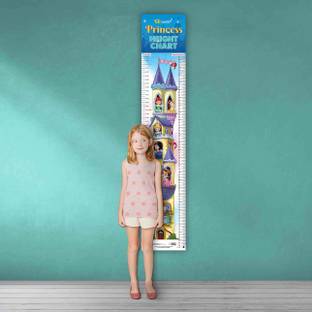 PRINCESS HEIGHT CHART | "Magical Growth: Princess Height Chart" Paper Print