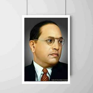 Dr. B R Ambedkar Poster for home & Office, Unframed Digital Reprint Photographic Paper