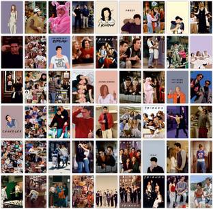 54 Pcs Friends Tv Show Wall Collage Kit - 4 x 6 Inches Posters for Wall Decoration - Wall Art For Bedroom, Office, Living room, Dorm room - Glue Dots Included Fine Art Print