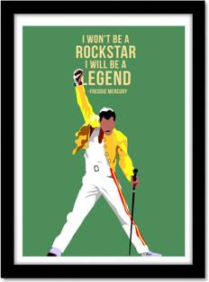 Freddie Mercury Queen Band Framed Poster for Room & Office(10x13 inch,Framed) Paper Print