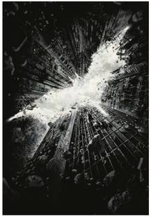 Dark Knight Batman Sky Logo Classic Wall Poster A3 Size Photographic Paper