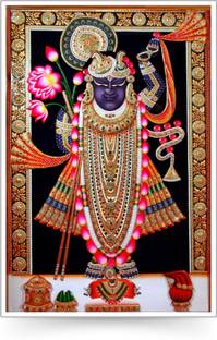 Lord Shrinathji Nathdwara Religious Paper Poster Paper Print