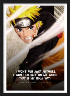 Uzumaki Naruto | Naruto Shippuden Characters - Anime Framed Poster Paper Print